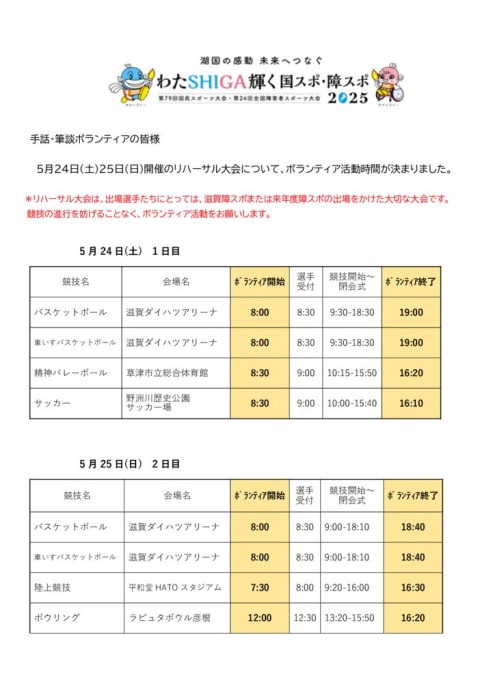 リハーサル大会ボランティア活動時間のサムネイル